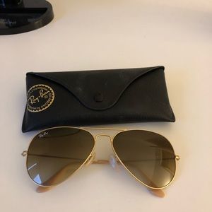 RayBan Classic Aviator Gold Sunglasses